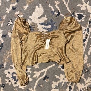 Gold Women's Top